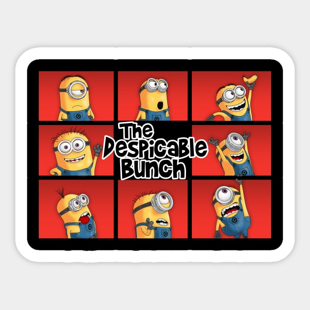 DESPICABLE BUNCH Sticker by Skullpy